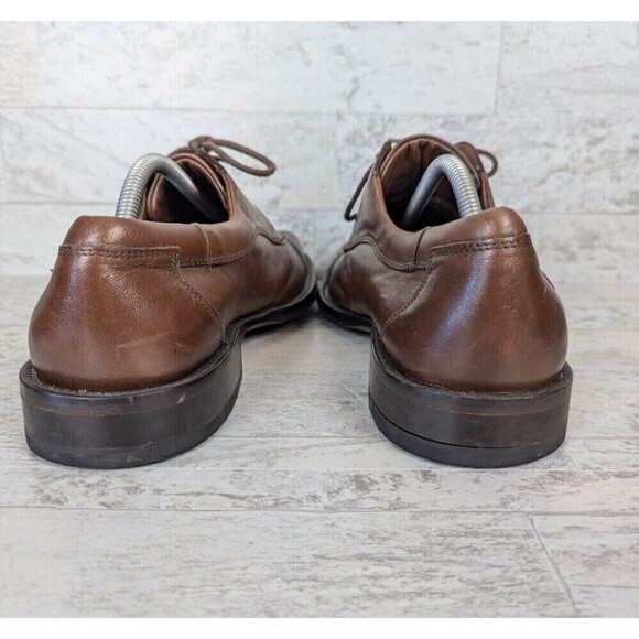 Johnston & Murphy Shoes Men\'s Size 10 M Brown Bicycle Cap Toe Oxford 20-7510 main image 10